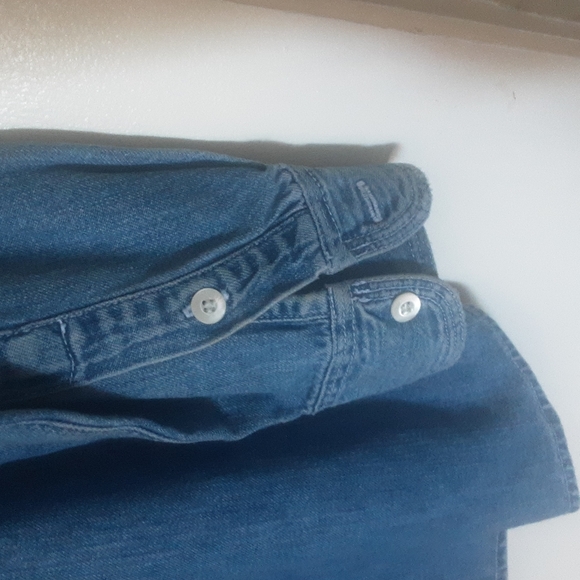 Vintage A.M.I. Denim Button Down Shirt Sz L - Picture 3 of 5